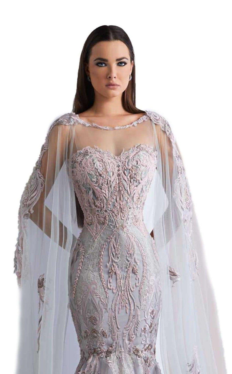 Azzure Couture 1086 Silver-Pink