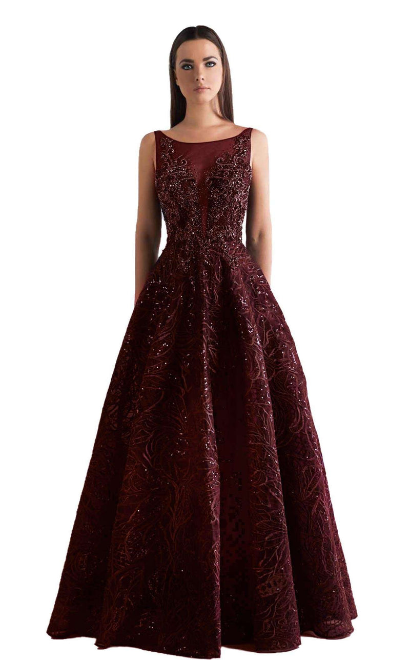 Azzure Couture 1856 Burgundy