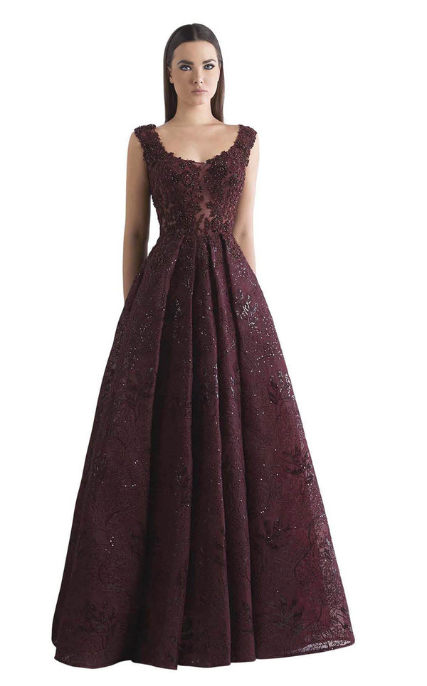 Azzure Couture FM1863 Burgundy