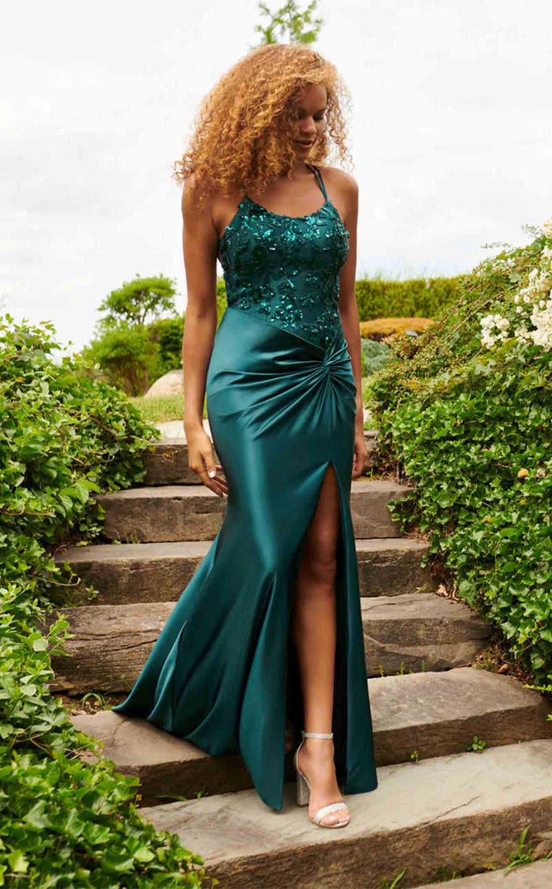 Dark hunter green dress outlet