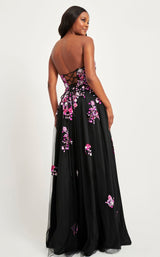 Faviana 11028 Black/Fuchsia