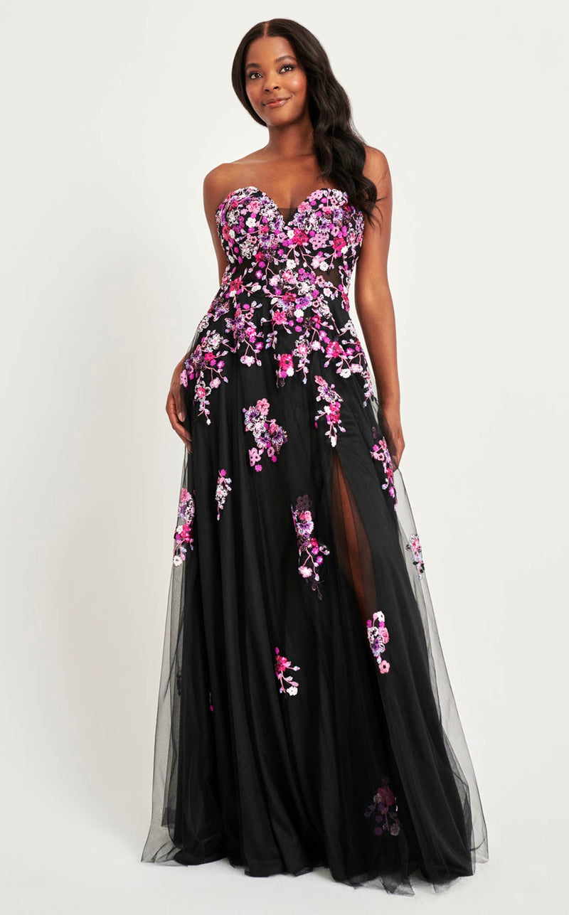 Faviana 11028 Black/Fuchsia