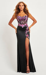 Faviana 11029 Black/Fuchsia