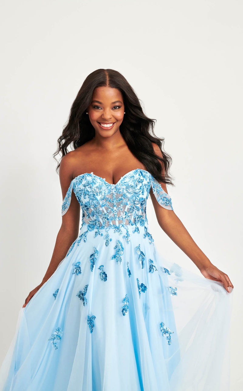 Ice Blue V-neck Evening Dress Ball Gown Long Sleeves Applique Beaded  Crystal Floor-length Prom Dress Celebrity Dress 2020 Dubai - Evening Dresses  - AliExpress