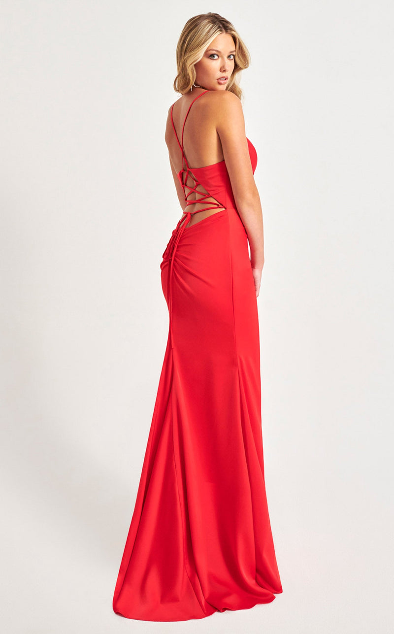 Faviana red dress deals