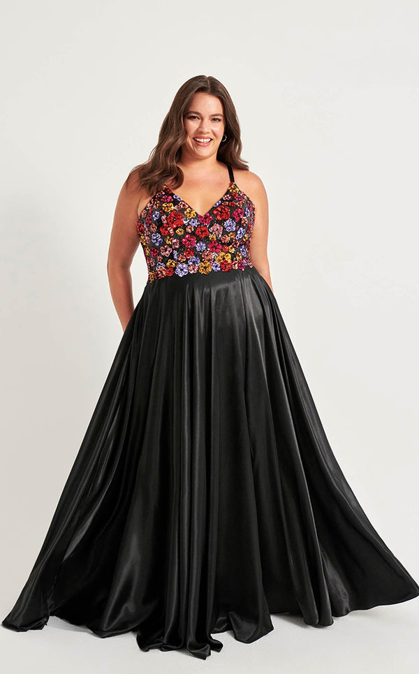 Faviana 9558 Black-Multi-Black