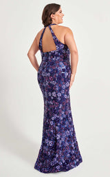 Faviana 9560 Purple-Navy