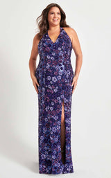 Faviana 9560 Purple-Navy
