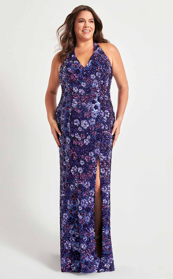 Faviana 9560 Purple-Navy