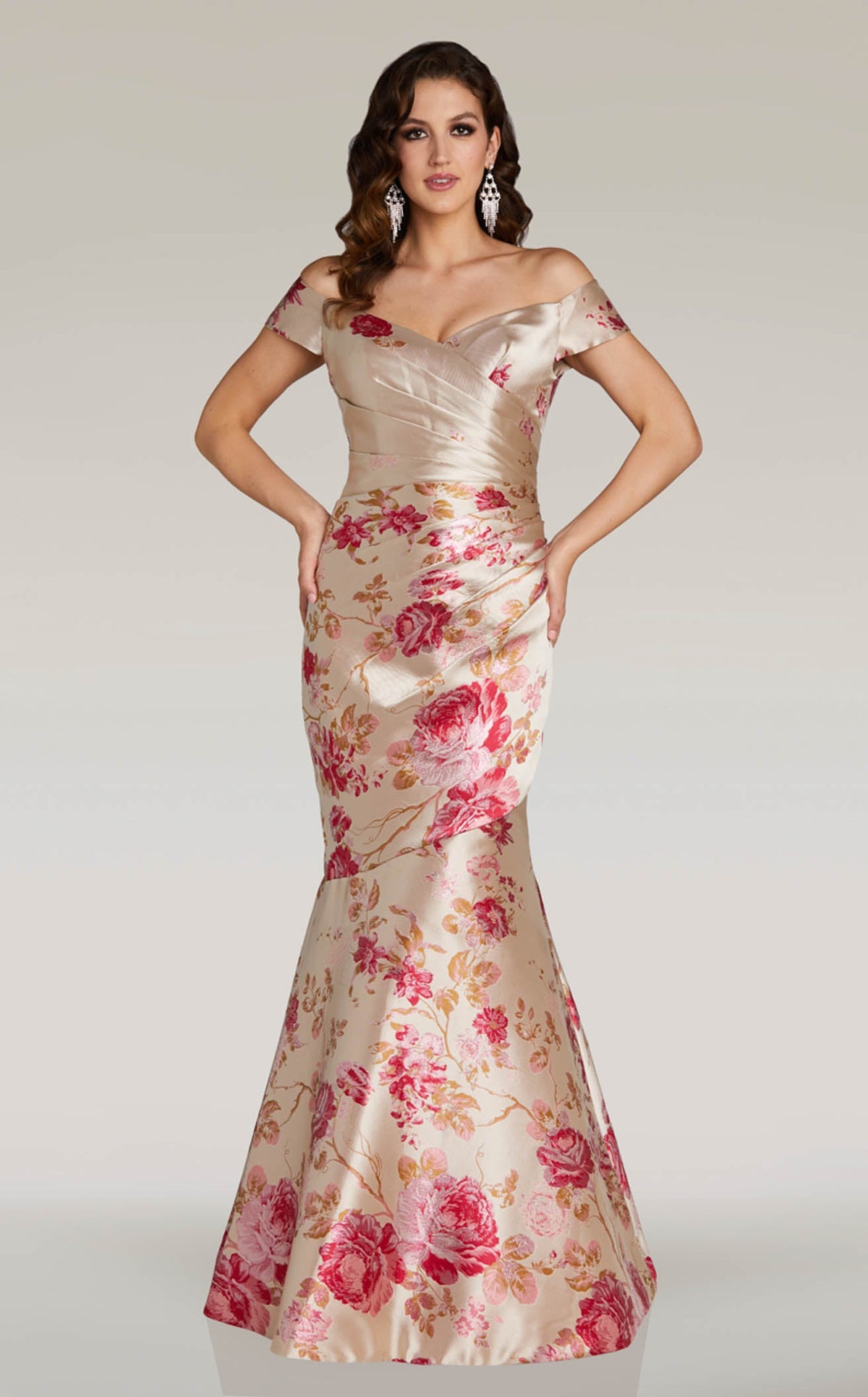 green emerald velvet dress Ferani Couture - 18356 main image 0