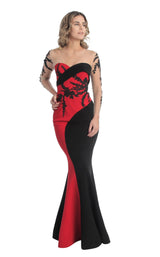 MNM Couture G0747 Black/Red