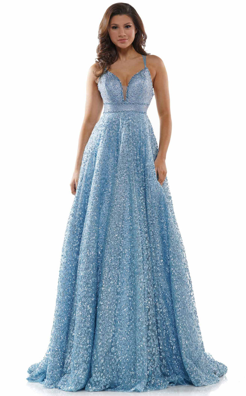 Colors Dress G1022 Light Blue