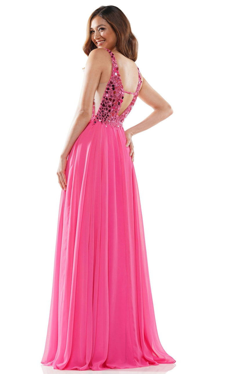 Colors Dress G1024 Hot Pink