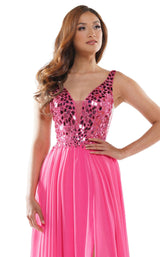 Colors Dress G1024 Hot Pink