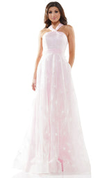 Colors Dress G1054 Dress White-Pink