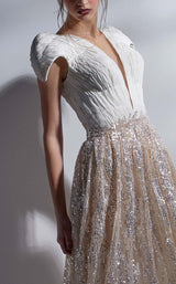 MNM Couture G1272 Beige-White