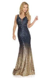 Jora Collection G14044 Navy/Gold