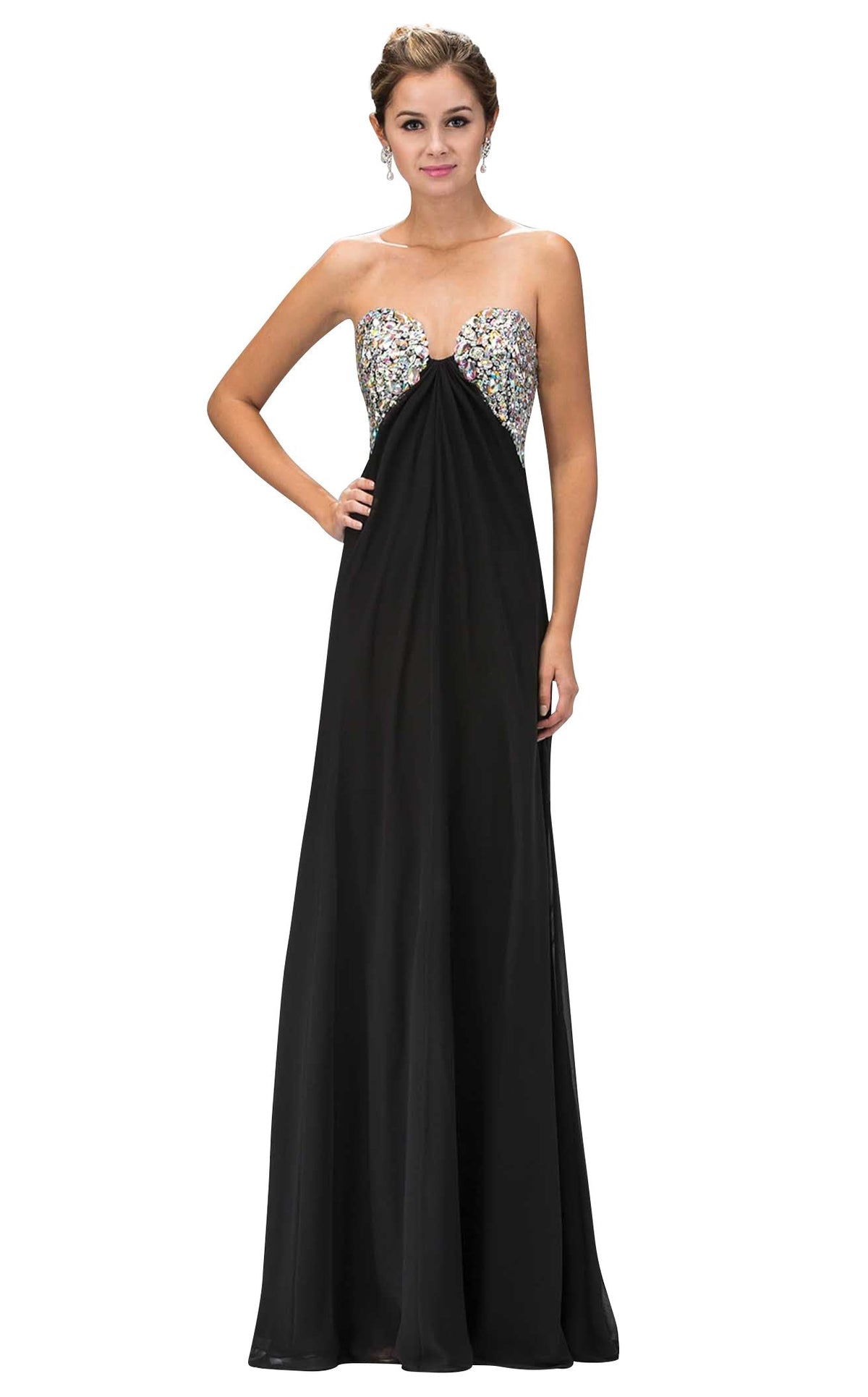 ミスコン　ドレス　elizabeth k by gls black white Elizabeth K GL1151 Dress | NewYorkDress.com