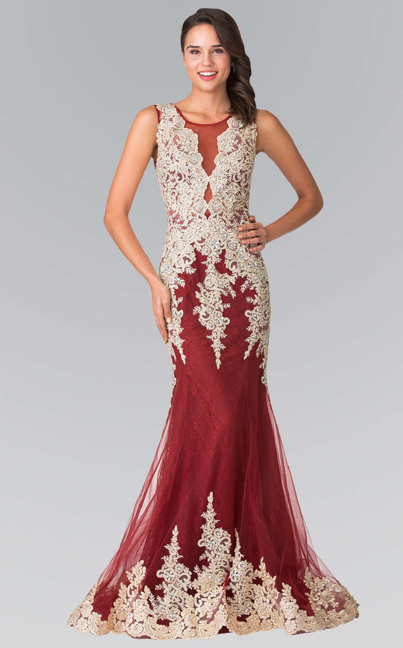 Elizabeth K GL1462 Burgundy-Gold