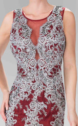 Elizabeth K GL1462 Burgundy-Silver