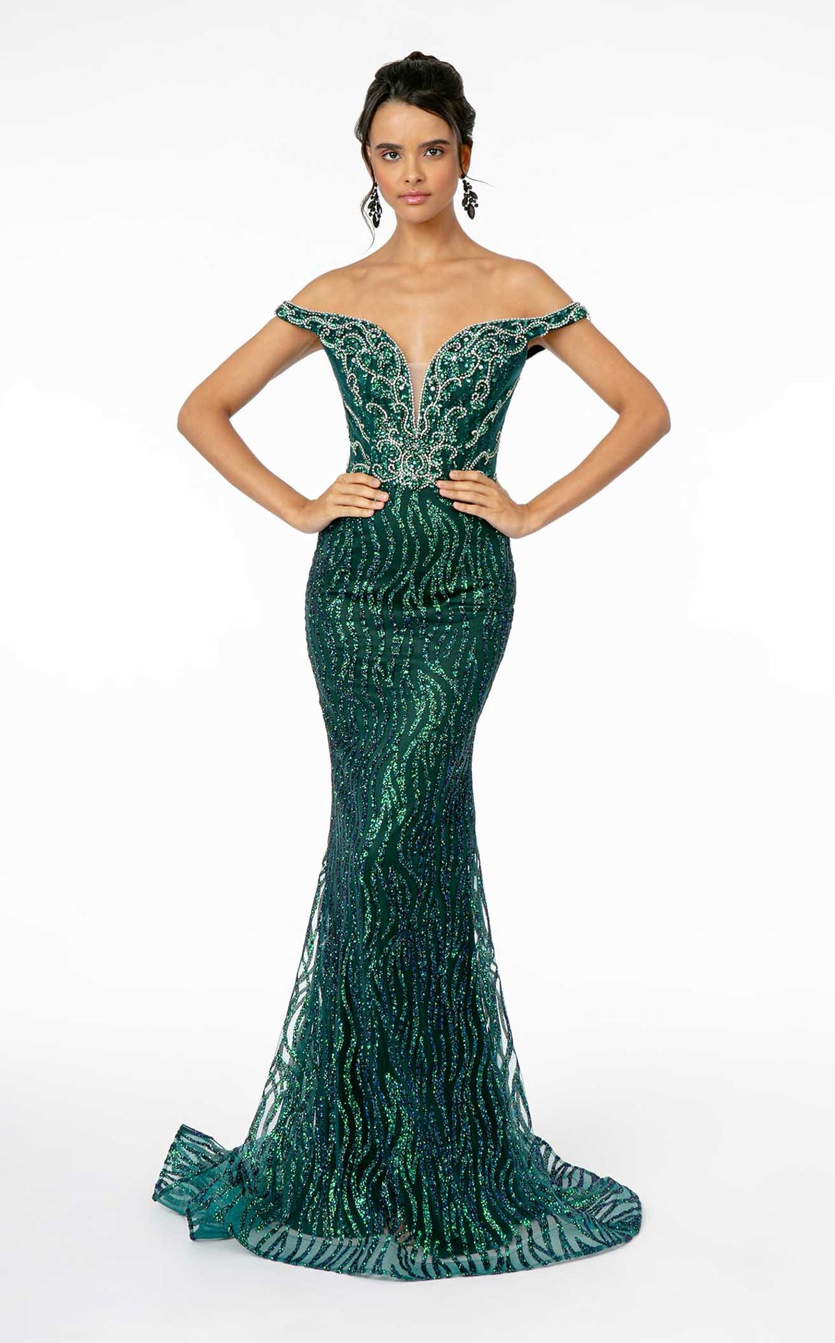GLS by Gloria GL1818 Prom Dress - Green