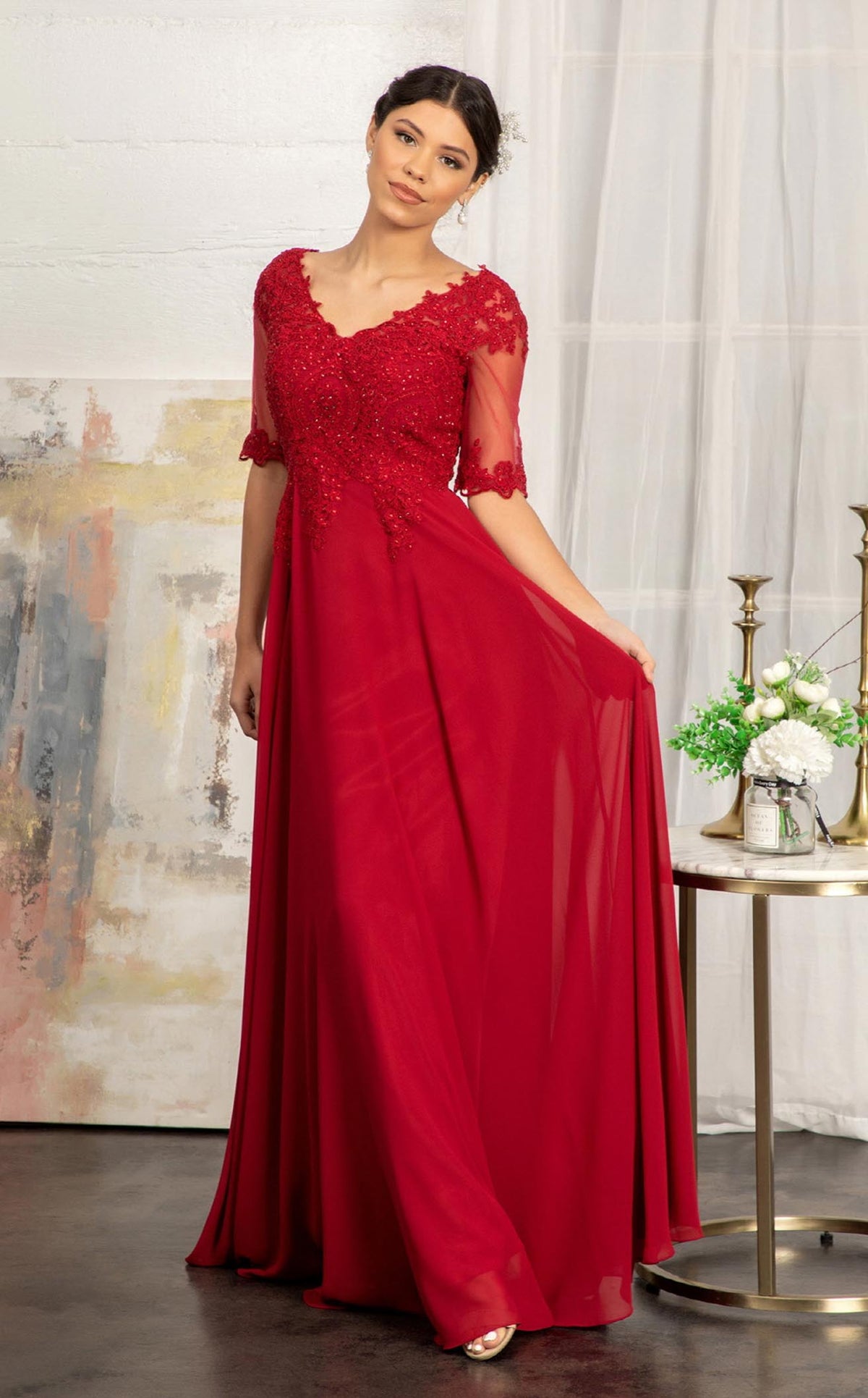 Elizabeth K GL1982 Prom Dress - Navy