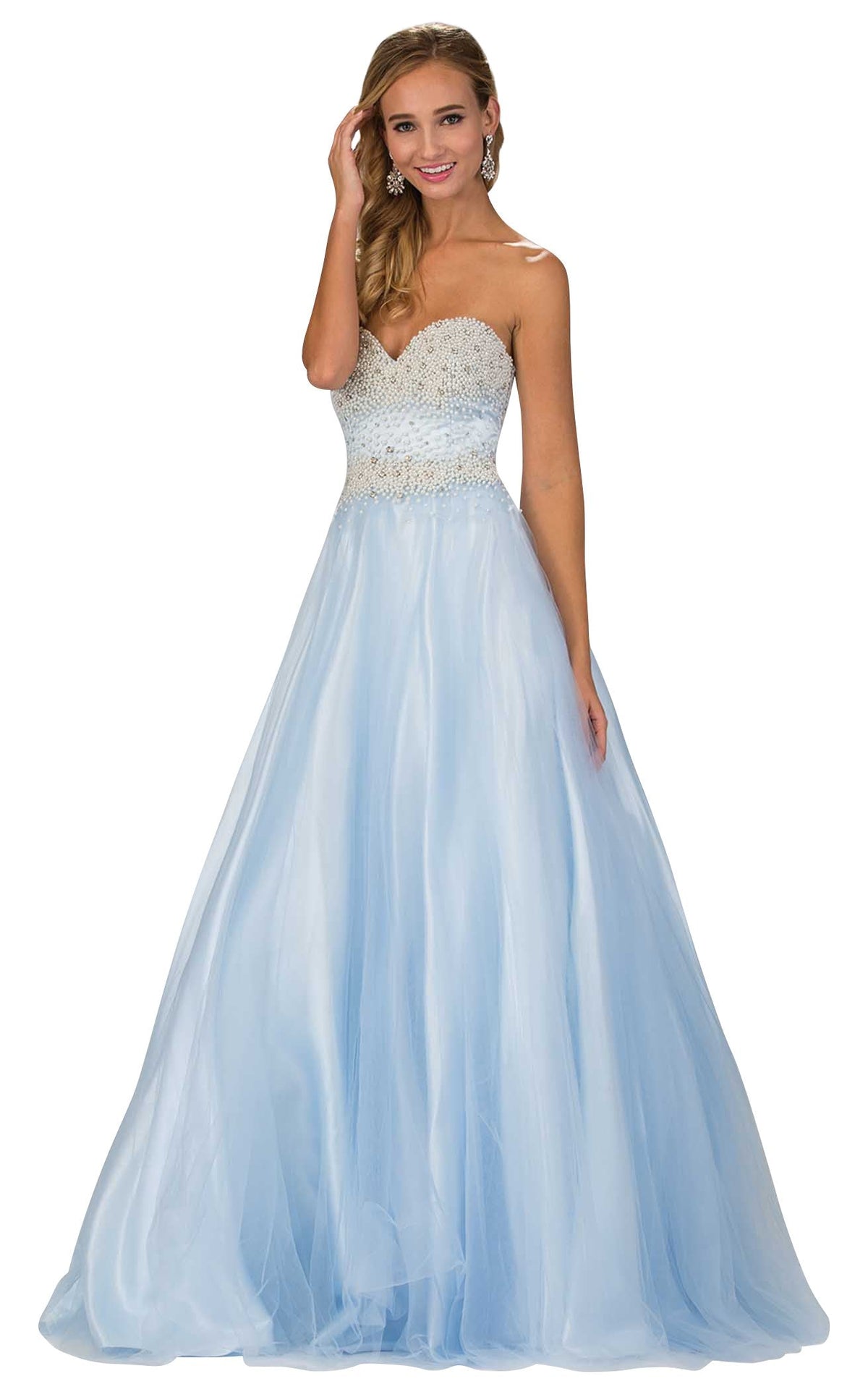 Elizabeth K GL2155 Prom Dress - Baby Blue