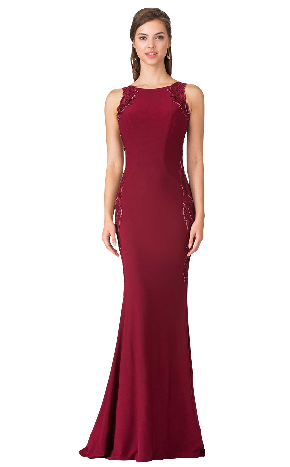 Elizabeth K GL2222 Prom Dress - Burgundy | NewYorkDress Elizabeth K GL2222 Prom Dress - Burgundy | NewYorkDress