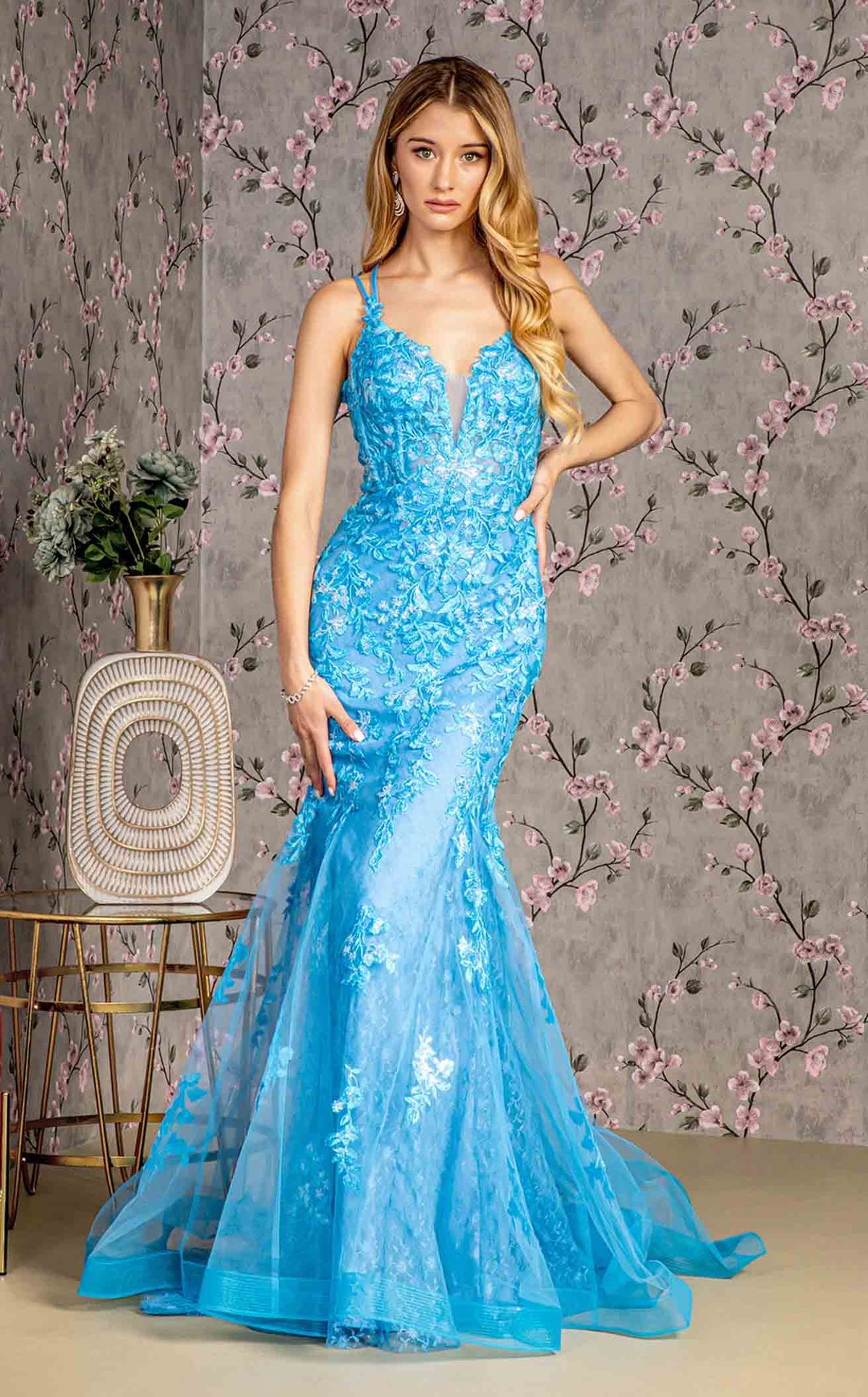 GLS by Gloria GL3333 Prom Dress - Ocean Blue