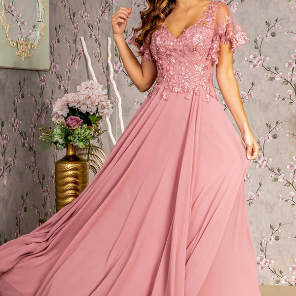 fitted lace wedding dress Gloria Maxi Dress main image 1