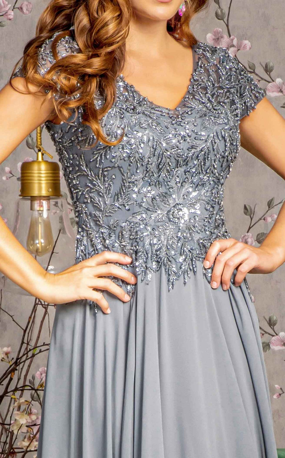 GLS by Gloria GL3450 Prom Dress - Taupe