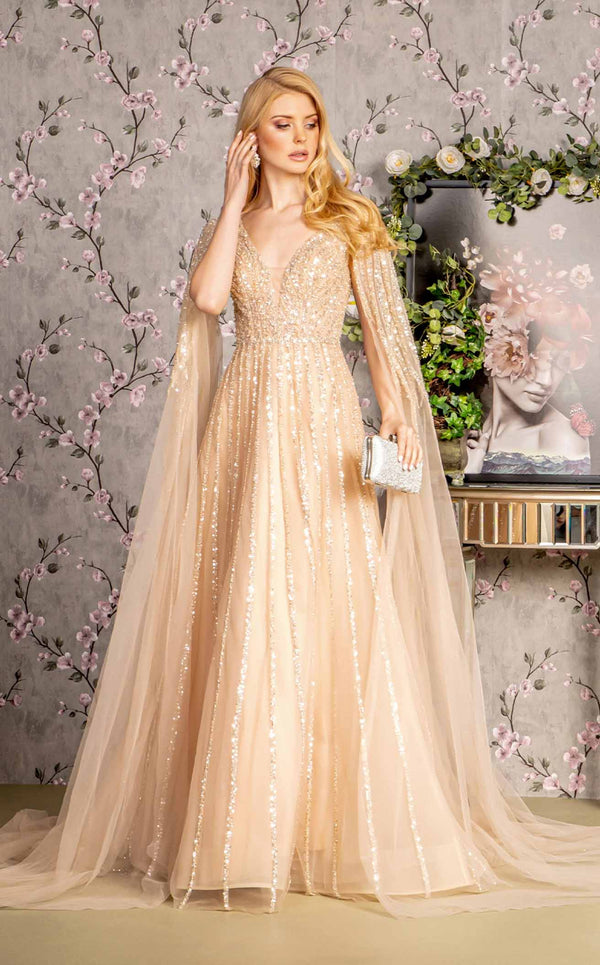 Champagne Prom Dresses, Nude Prom Gowns UK Online | MillyBridal