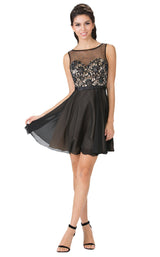 Elizabeth K GS1466 Black-Nude