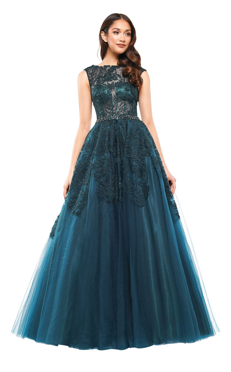Colors Dress J034 Deep Green