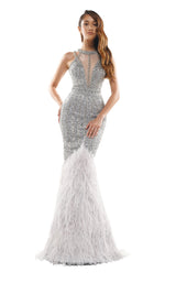 Colors Dress J071 Dress Silver
