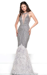 Colors Dress J071 Dress Silver