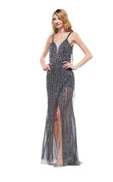 Colors Dress J107 Dress Gunmetal-Nude