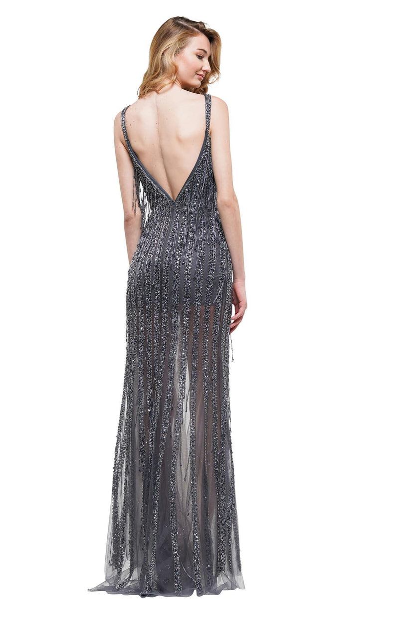 Colors Dress J107 Dress Gunmetal-Nude