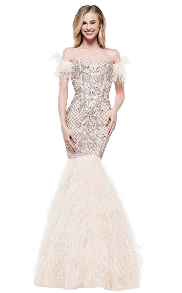 Colors Dress J108 Dress Blush-Nude