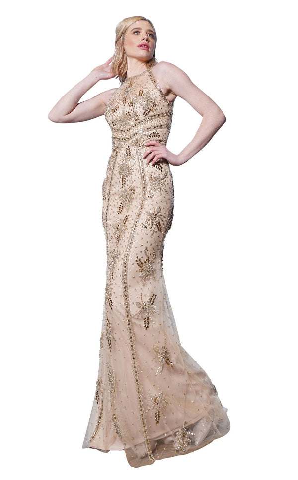 Colors Dress J112 Gold
