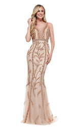 Colors Dress J124 Dress Rose-Gold