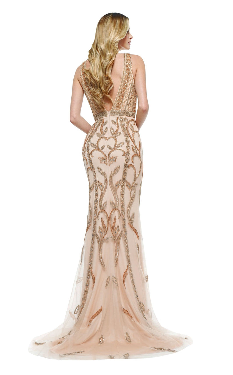 Colors Dress J124 Dress Rose-Gold