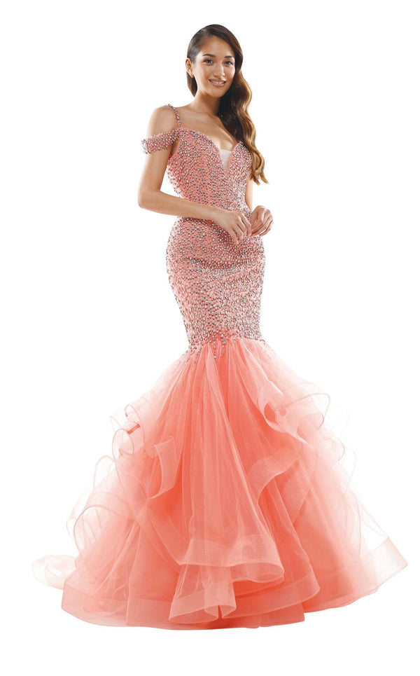 Colors Dress J126 Dress Apricot