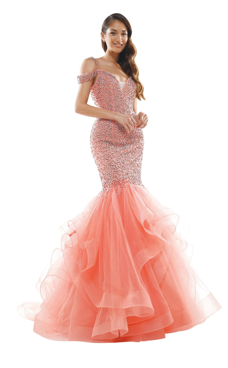 Colors Dress J126 Dress Apricot