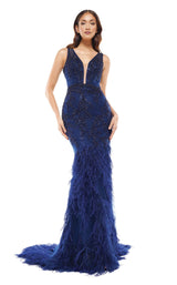 Colors Dress J129 Dress Navy