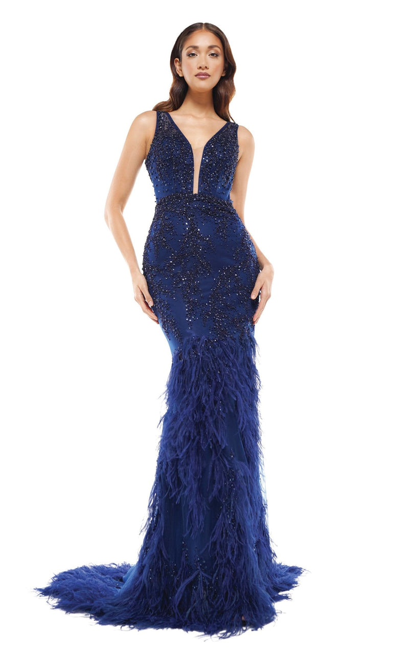 Colors Dress J129 Dress Navy