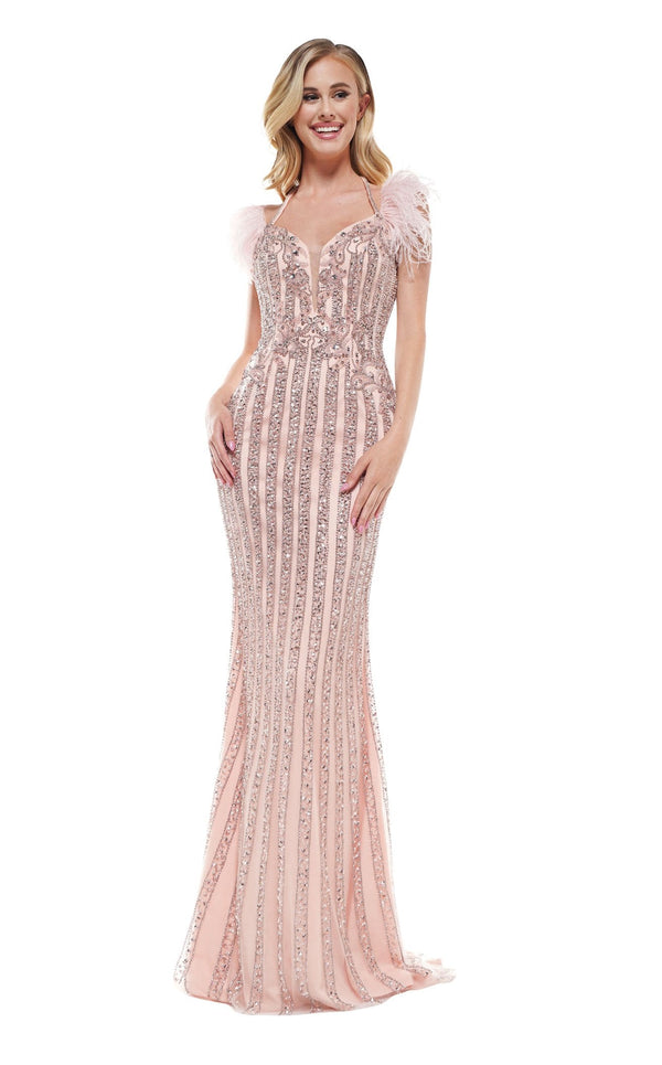 Colors Dress J133 Dress Pink