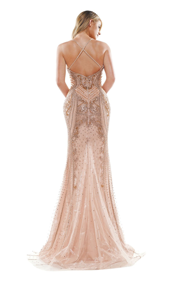Colors Dress J137 Dress Rose-Gold
