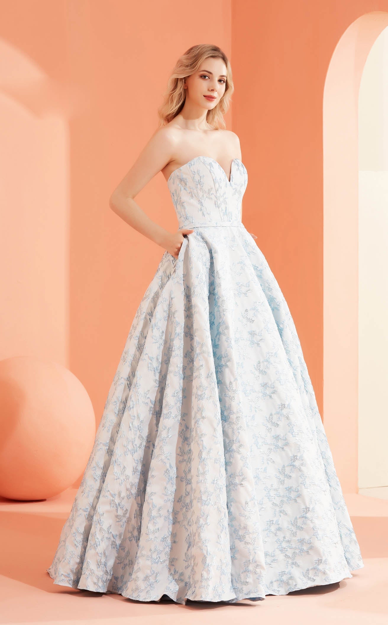 prom dress 2005 Chiffon Prom Dress with Colorful Lace
