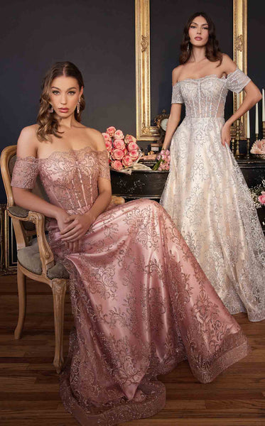 LaDivine J835 Prom Dress - Rose Gold